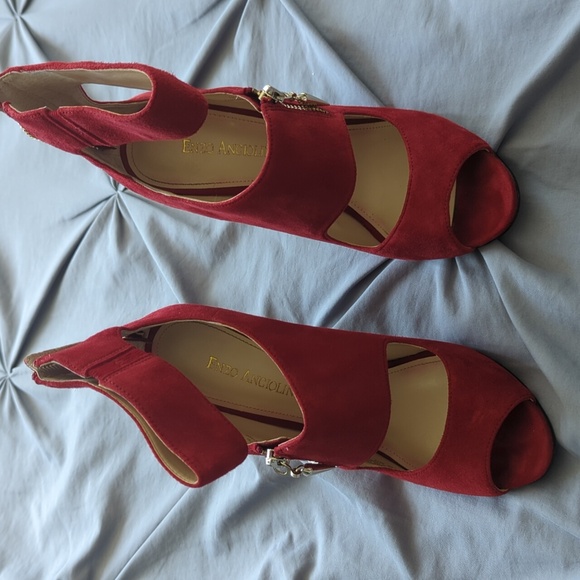 Enzo angiolini red suede heels - Picture 4 of 5